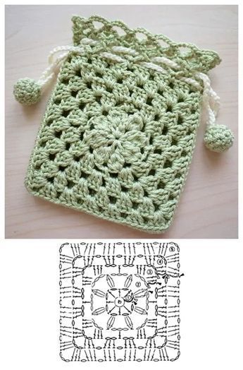 crochet scented sachet bag tutorial 2