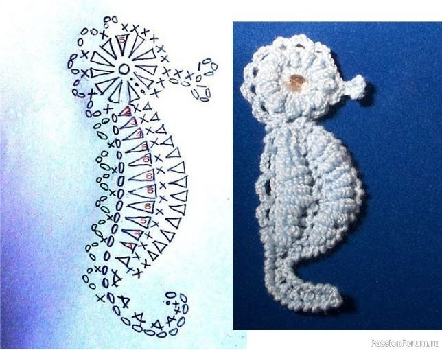 crochet sea motifs decor 6