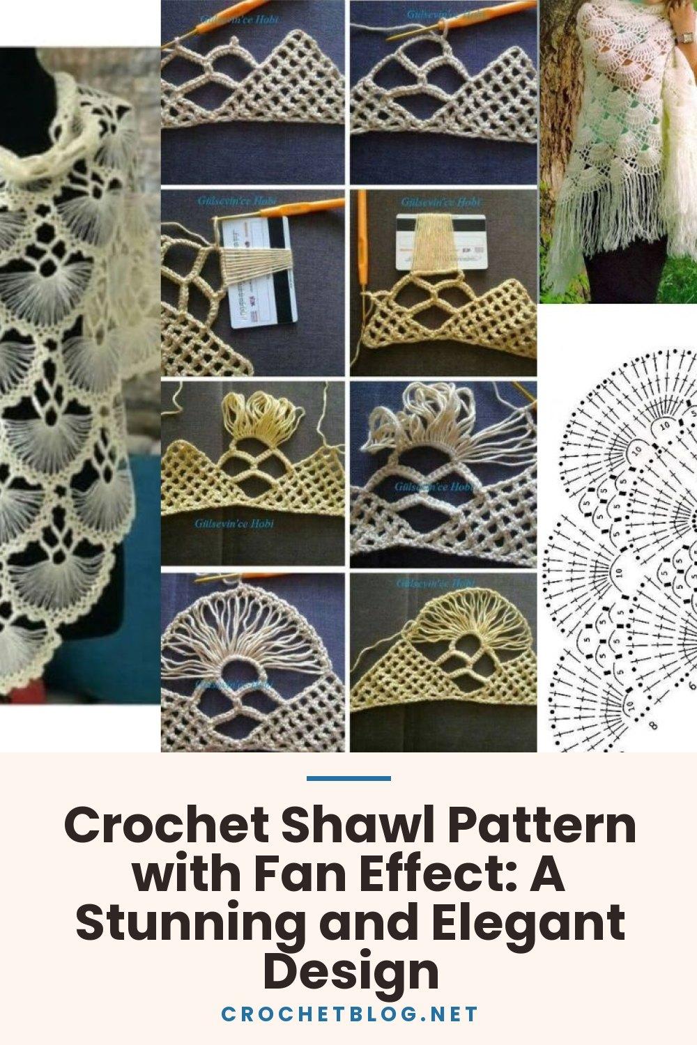 Crochet Shawl Pattern with Fan Effect: A Stunning and Elegant Design