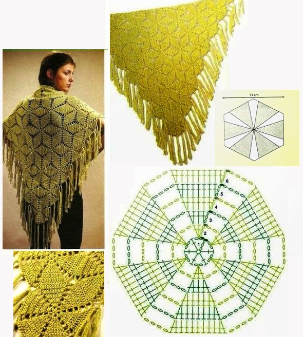 crochet shawls tutorial patterns 10