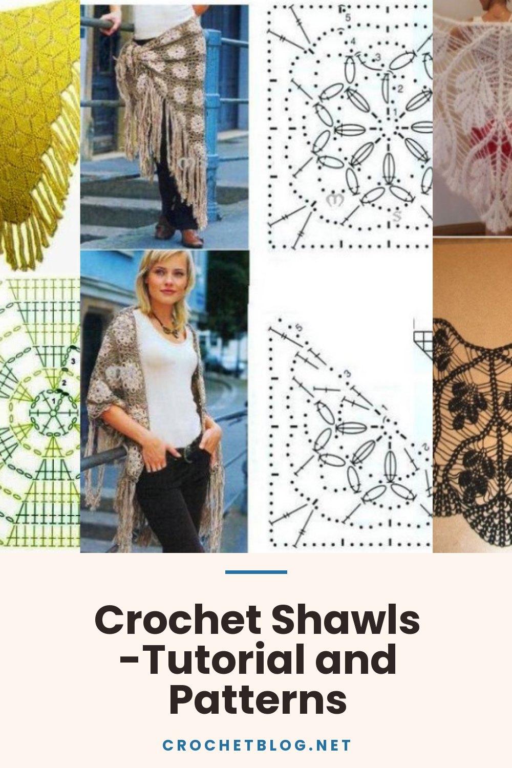 Crochet Shawls -Tutorial and Patterns
