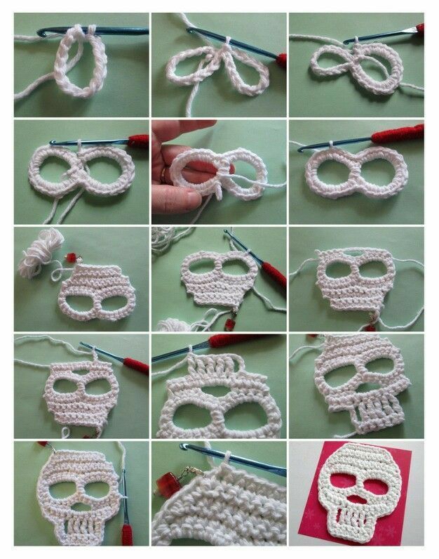 crochet skull graphiques ideas 2