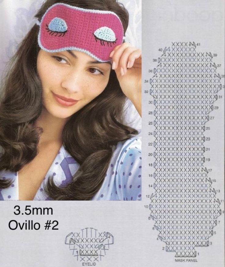 crochet sleep mask ideas 2