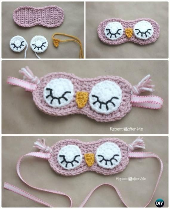 crochet sleep mask ideas