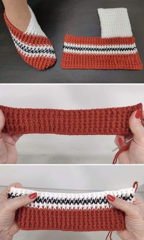 crochet slipper patterns for staying at home 3