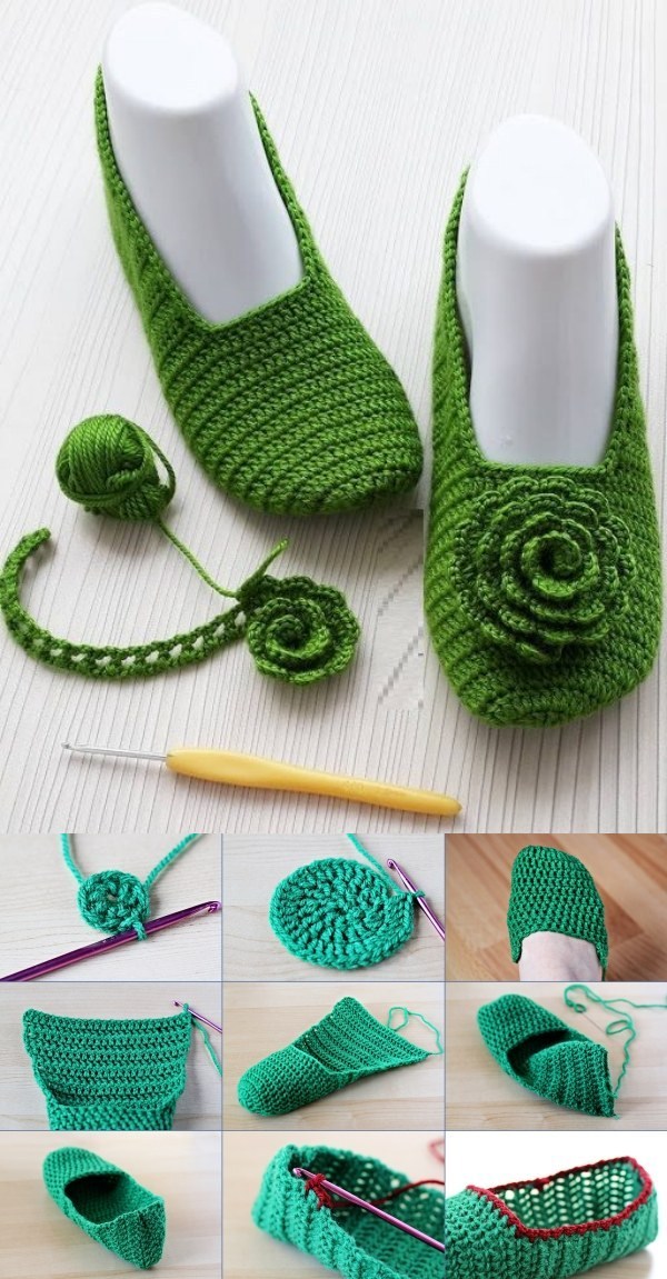 crochet slipper patterns for staying at home