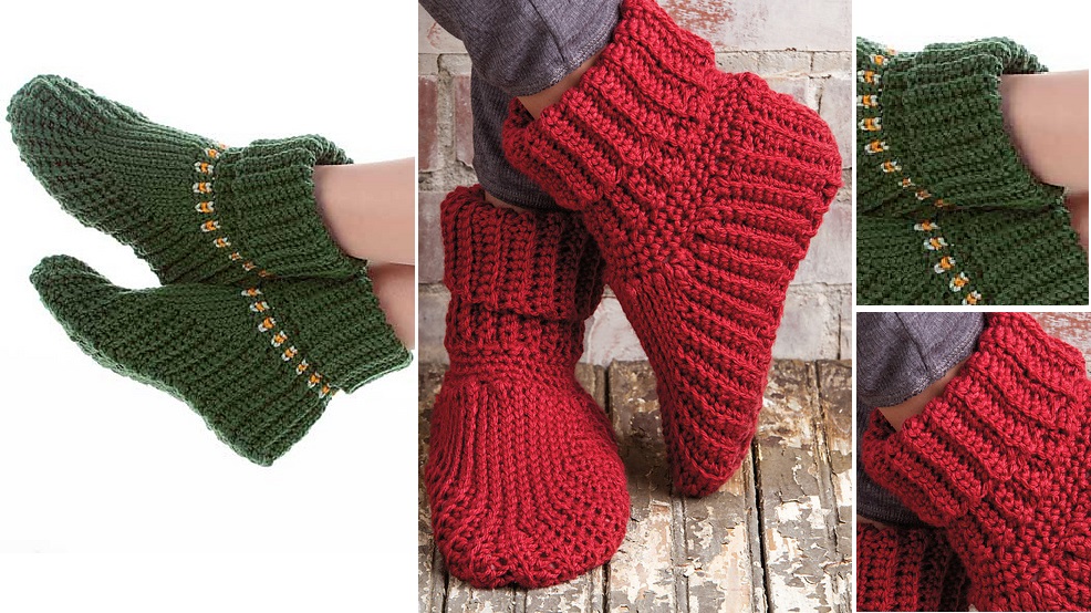 crochet-slippers-boots