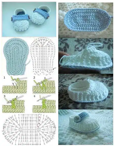 crochet slippers with patterns 2