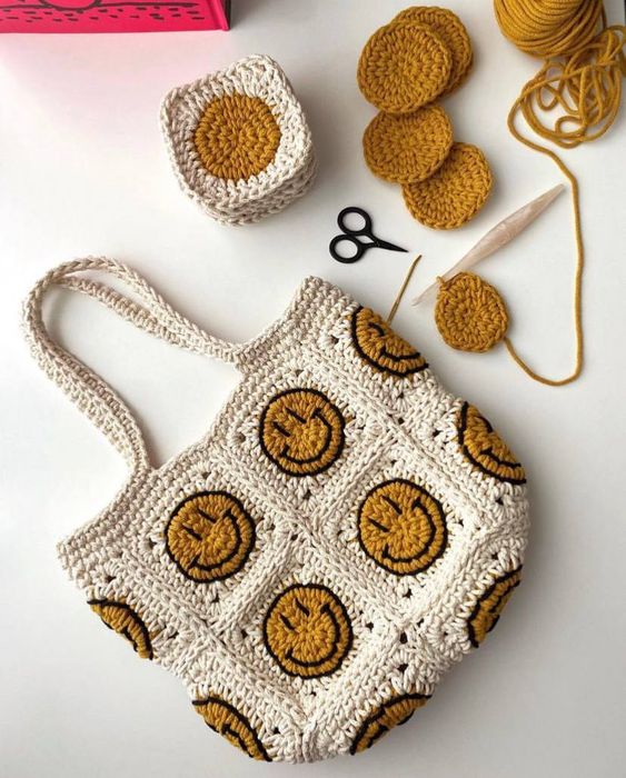 crochet smile square ideas 1