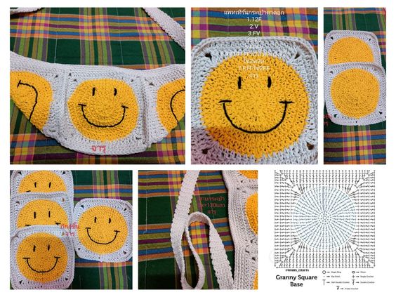 crochet smile square ideas 7