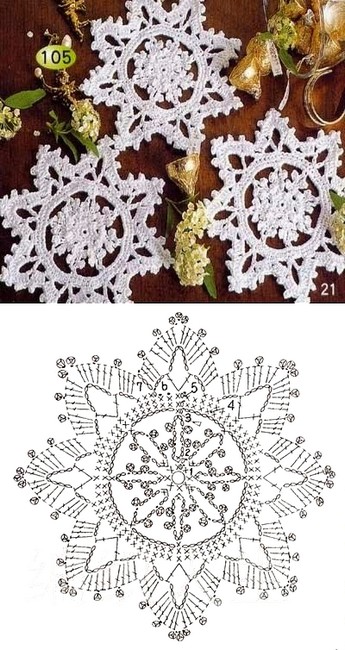 crochet snowflake graphics 9