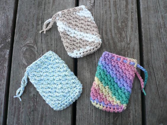 crochet soap holder pattern