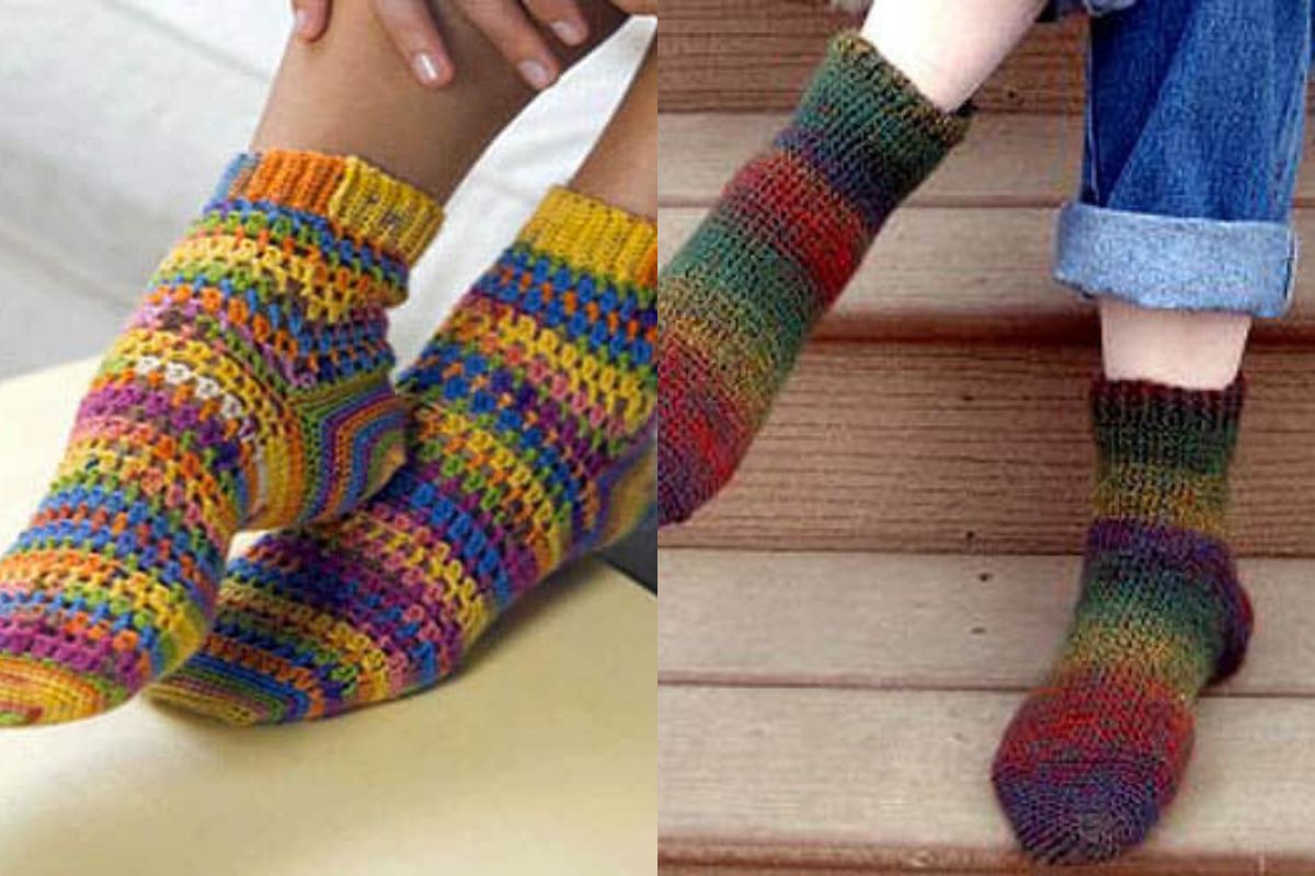 crochet socks youl need 5