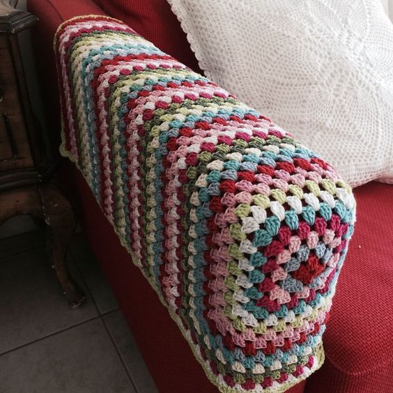crochet sofa arm cover