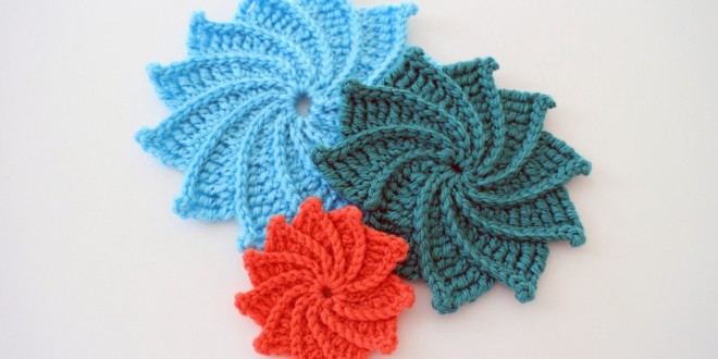 crochet spiral flower