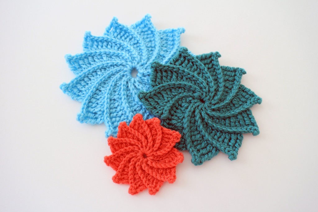 crochet spiral flower
