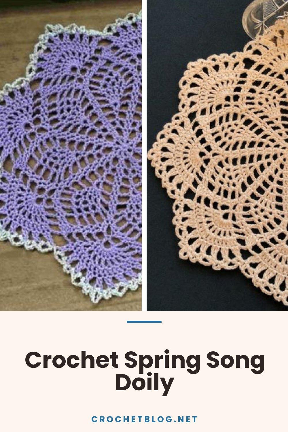 Crochet Spring Song Doily