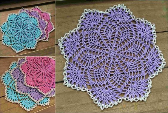 crochet spring song doily 3