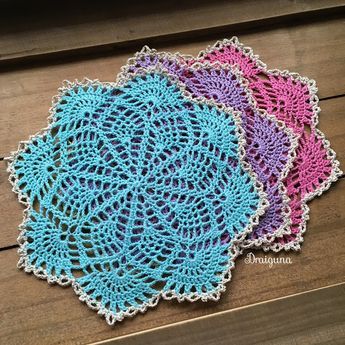 crochet spring song doily