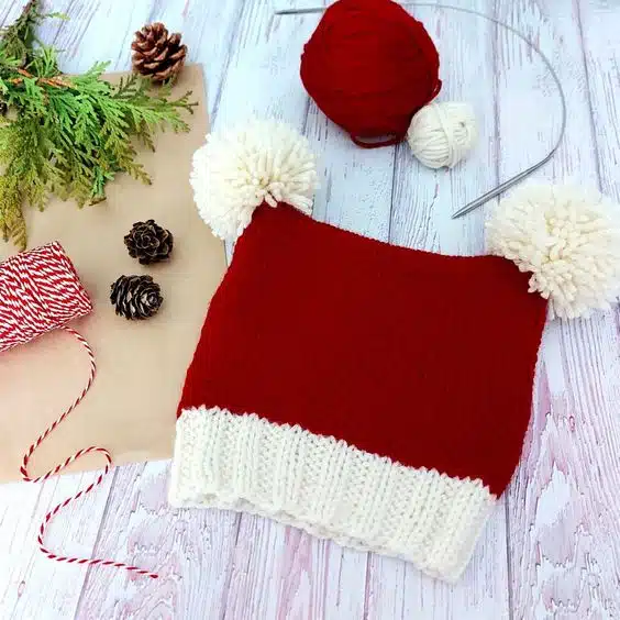 crochet square baby hat 2