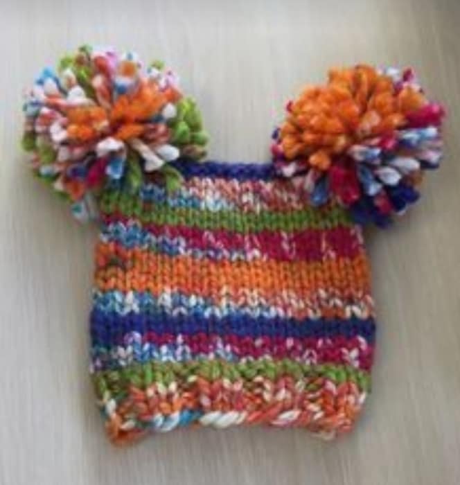 crochet square baby hat 4