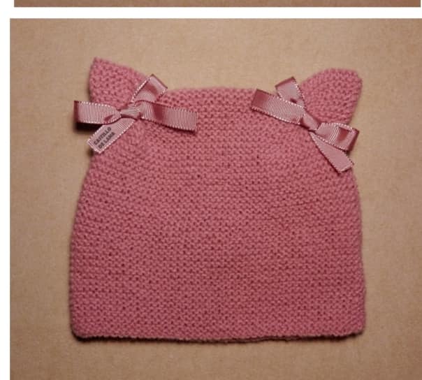 crochet square baby hat 7