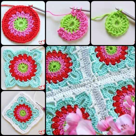 crochet square ideas for blankets 3