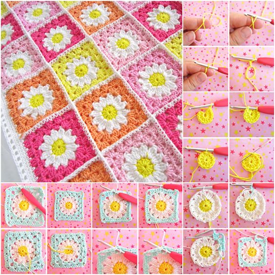 crochet square ideas for blankets 4
