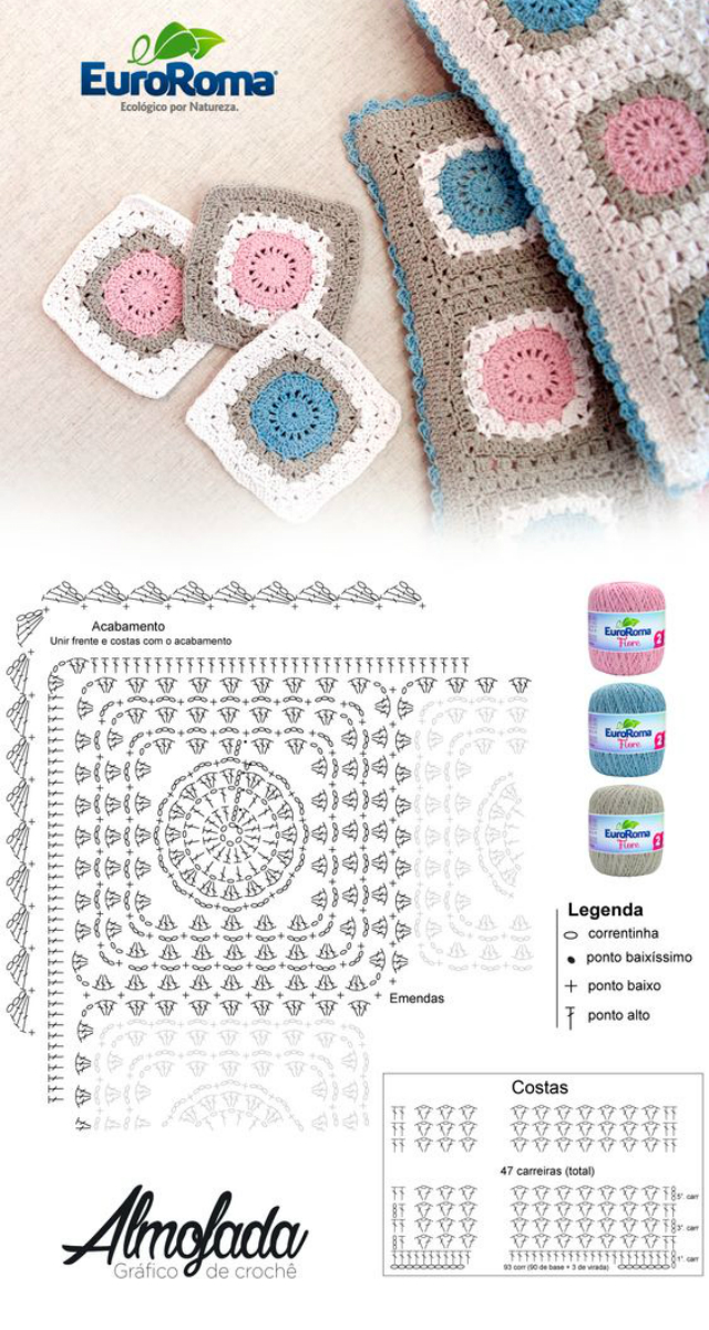 crochet square ideas for blankets 7