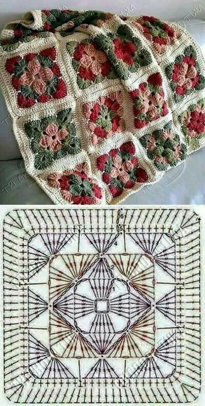crochet square ideas for blankets