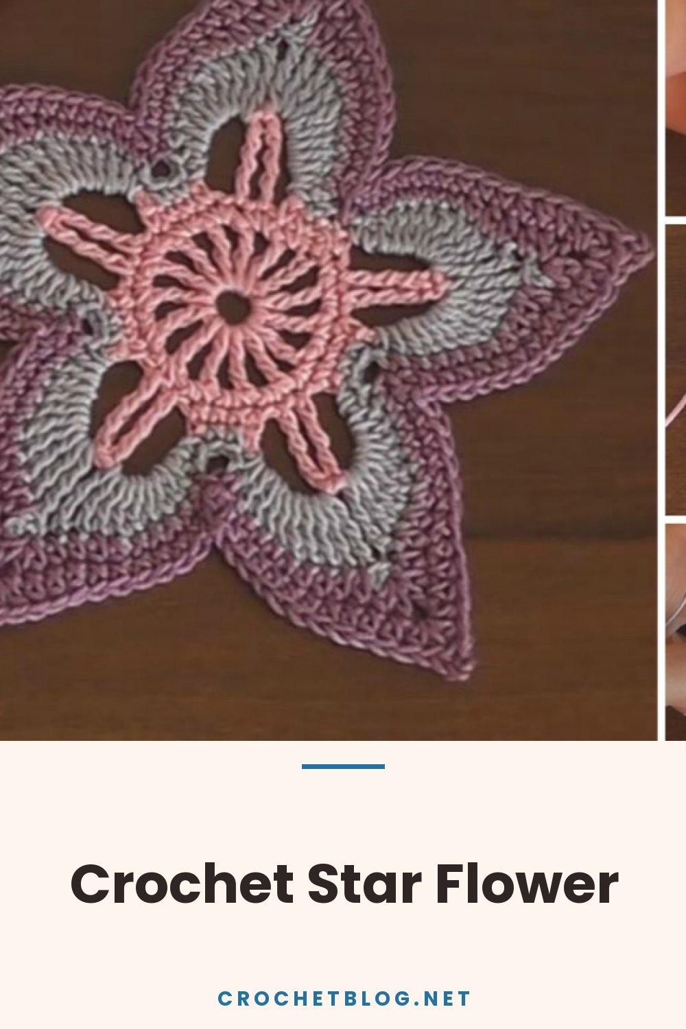 Crochet Star Flower