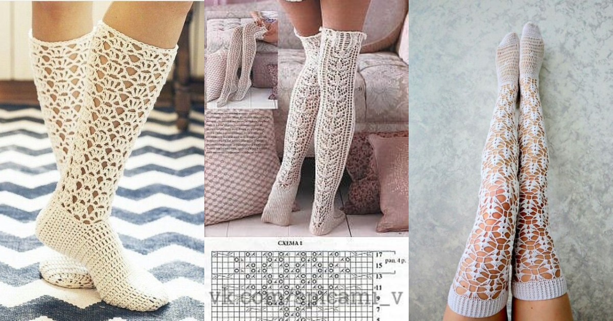 crochet stockings