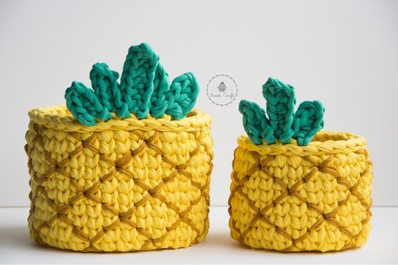 crochet storage baskets 10