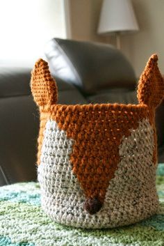 crochet storage baskets 12
