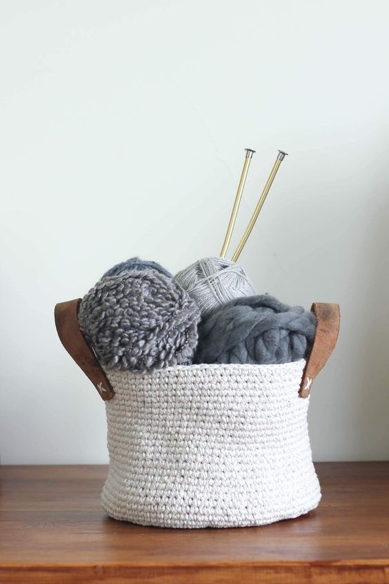 crochet storage baskets 13