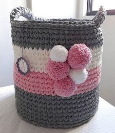 crochet storage baskets 2