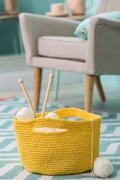 crochet storage baskets 5