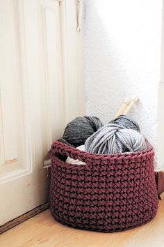 crochet storage baskets 7