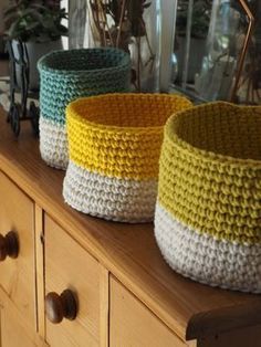 crochet storage baskets 8