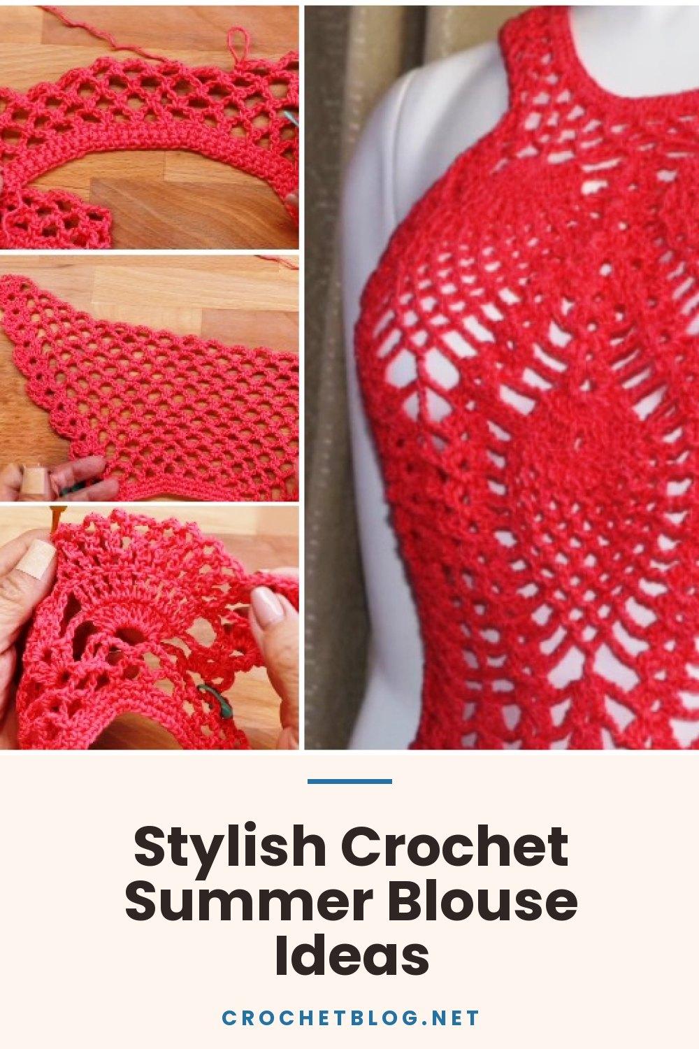 Stylish Crochet Summer Blouse Ideas