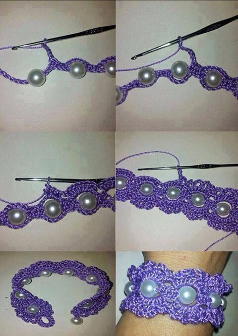 crochet summer bracelets 2