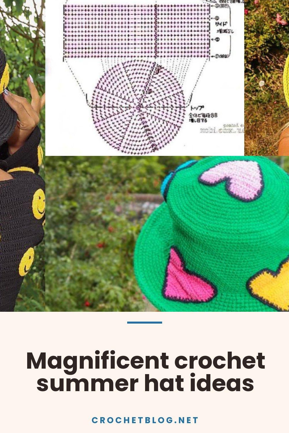 Magnificent crochet summer hat ideas