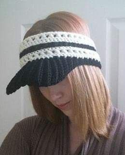 crochet sun visor caps 4