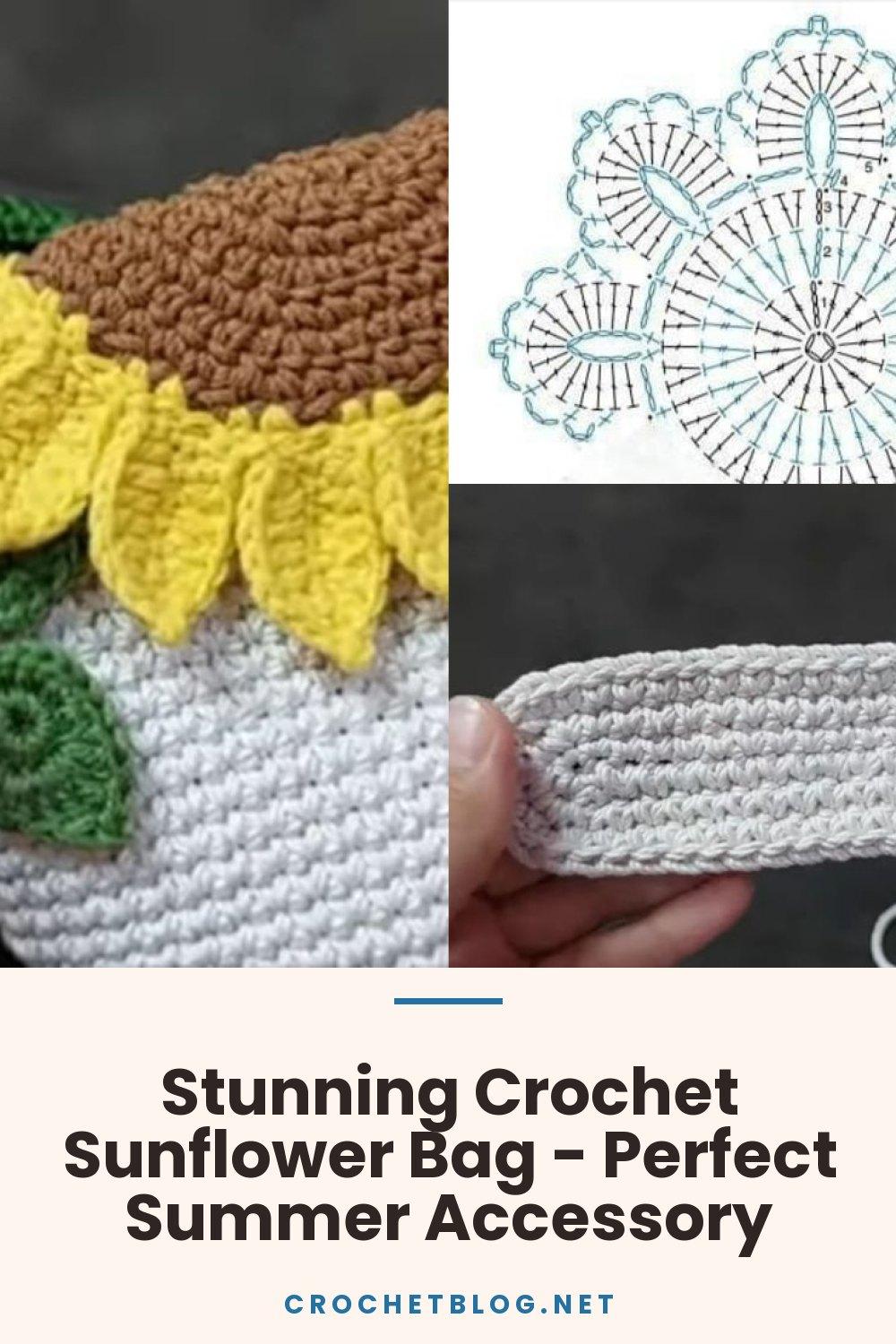 Stunning Crochet Sunflower Bag - Perfect Summer Accessory