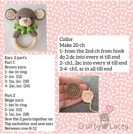 crochet teething ring for baby 1