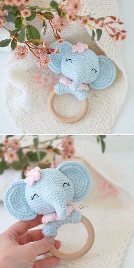 crochet teething ring for baby 4