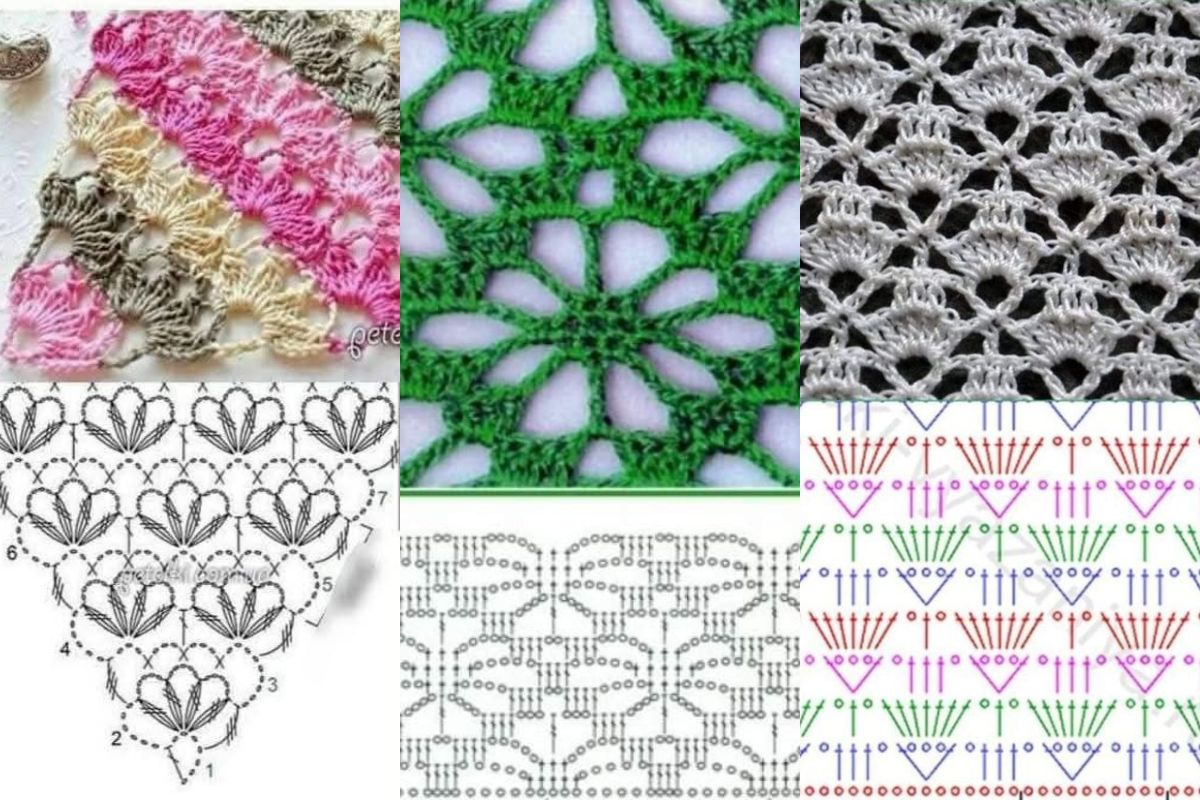 crochet the flower mesh stitch 10