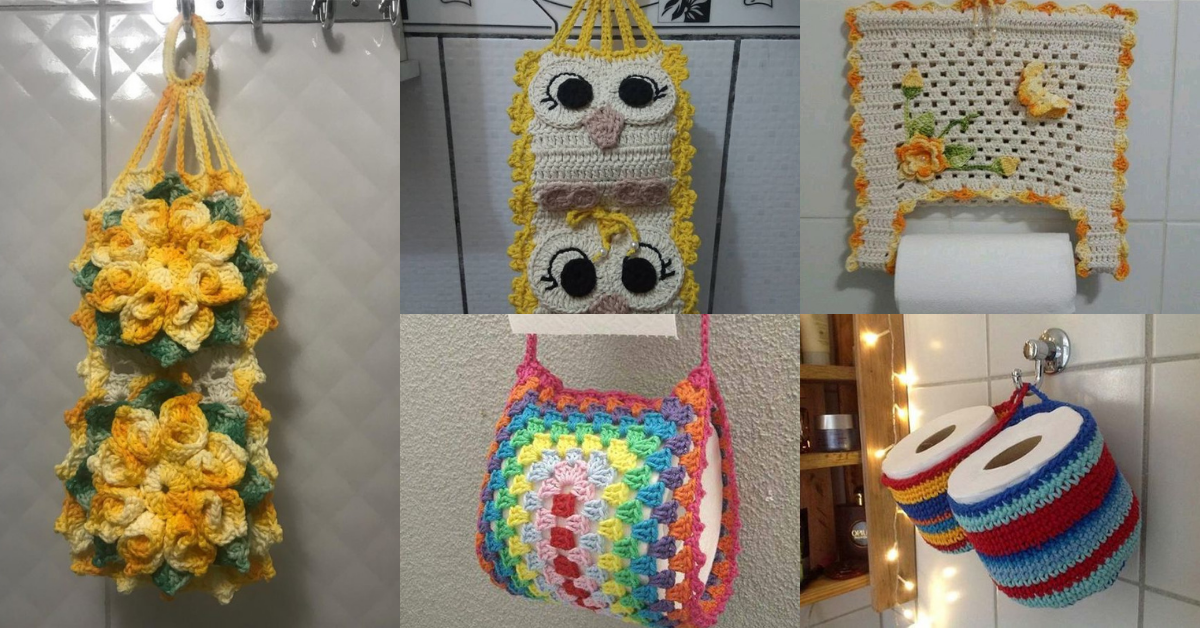 Crochet Toilet Paper Holder: Tutorial Ideas