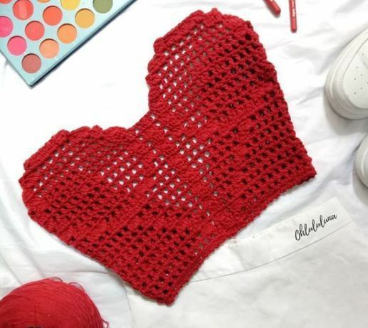 crochet top with heart ideas 1 1