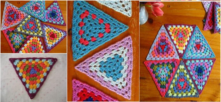 crochet triangle granny